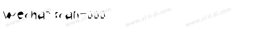 wechat scan字体转换